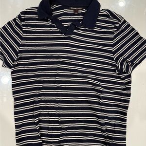 Michael Kors Kids Polo in Navy and White Stripes